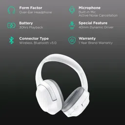 RAZER Opus X RZ04-03760200-R3M1 Bluetooth Gaming Headset with Active Noise Cancellation (30 Hours Playtime, Over Ear, Mercury) image 2