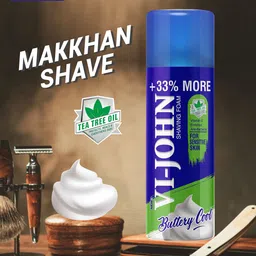 VI-JOHN Men Set of 3 Buttery Cool Shaving Foam with Vitamin E 400 g each image 4