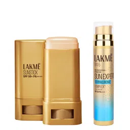 Lakme 9to5 Sun Expert Set of Tinted Invisible Sunstick 18 g & Hyaluronic Aqua Sun Gel 56 g-23