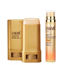 Lakme 9to5 Sun Expert Set of Tinted Invisible Sunstick 18 g & Nia-VIT C Aqua Sun Gel 56 g-16