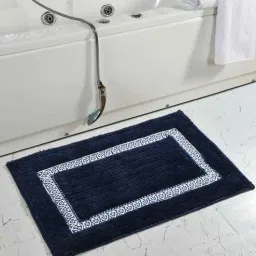 maa home concept Blue Solid Microfiber 20X32 Inches Anti Skid Door Mats-picture-46