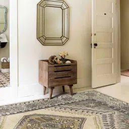 obeetee Multicolor Wool & Cotton Vintage 6 x 9 Feet Hand Knotted Carpet Summer Refresh Collection-picture-48