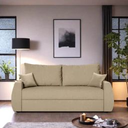 mintwud from pepperfry Indigo Fabric 3 Seater Sofa In Creamy Cashmere Colour-picture-19