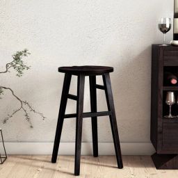woodsworth from pepperfry Harrington Sheesham Wood Bar Stool In Warm Chestnut Finish-picture-17