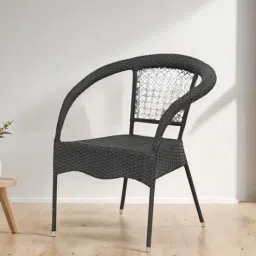 royaloak Echo Wicker Outdoor Chair In Black Colour-picture-43