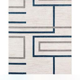 IMRA CARPET Grey Geometric Handmade Woollen Carpet image 2