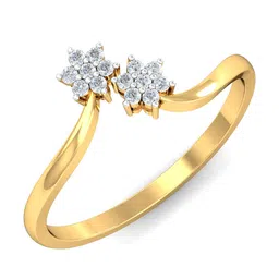 KUBERBOX Diamond-Studded 18KT Gold Ring - 1.76 gm-18