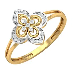 KUBERBOX 18KT Gold Diamond Studded Ring-1.56gm-image-96