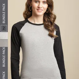 Fabflee Pack of 2 Round Neck Cotton T-shirt-picture-29