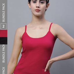 FBAR Pack Of 2 Pure Cotton Bio Wash Sports Camisoles-picture-36