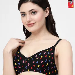 Docare Pack Of 2 Medium Coverage Non Padded Cotton Minimizer Bra With All Day Comfort-12