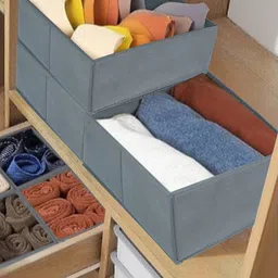 HOUSE OF QUIRK 8 Pieces Grey Multi-Utility Organisers-37