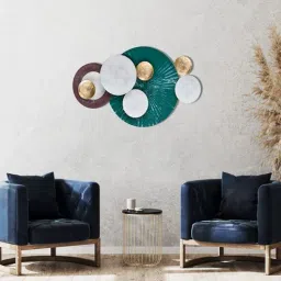 decorativs Forest Green & White Iron Wall Art-picture-26