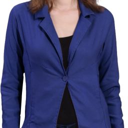 Women Solid Single Breasted Casual Blazer-image-42