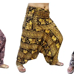 Animal Print Cotton Women Harem Pants-image-31