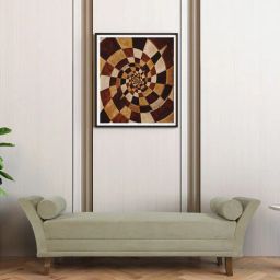 woodsworth from pepperfry Phillipa Chaise Lounger In Beige Colour-picture-6