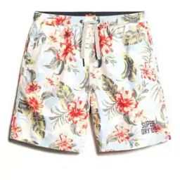 Men Hawaiian Print 16 Swim Shorts-38