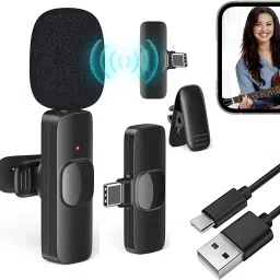 mafai 2.4 GHz K8 Wireless Microphone, Plug Play Digital Mini Portable Recording Wireless Microphone image 2