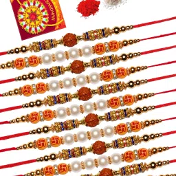 Religious R2-6,R6-6 Assorted Rakhi Set-image-37