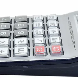 villy Premium Quality Big Display/Big Button 12 Digit Mirror Button BasicCalculator image 2