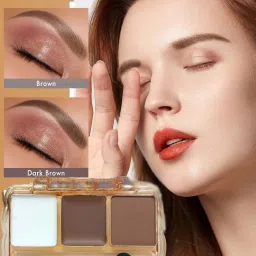 Professional Eyebrow Palette With Wax Cream-32