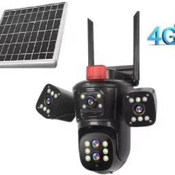 AVOIHS SIM Camera Solar Powered Bullet+ PTZ Control 10X Zoom TwoWay Audio Night Vision Security Camera-13