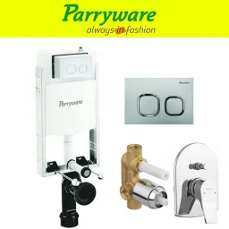 Half Frame Concealed Cistern, with divater body upper part set of 1 pic 369 Dual Flush Tank-image-29