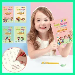 Silicone Grip Pen for Comfort Magic book for Kids-image-81