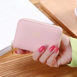Women Casual Pink Genuine Leather Wallet-image-38