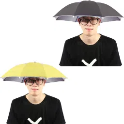 Hat Umbrella for Kids 2Pcs Cap Umbrella for Girls and Boys, Women, Men (a2) Umbrella-image-31