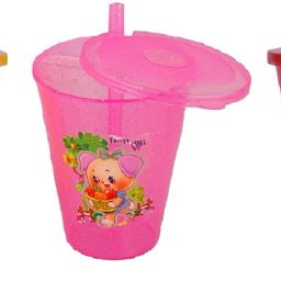 (Pack of 3) Cartoon Printed Straw with Sipper-009 Glass Water/Juice Glass-image-17