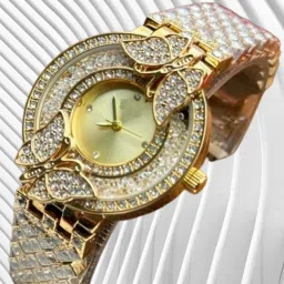 Analog Watch - For Girls BUTTERFLY GOLDEN 022-picture-28