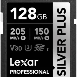 Lexar LSDSIPL128G-BNNNG SD Silver Plus 128 GB SDXC UHS-I Card UHS Class 3 205 MB/s Memory Card Compatible with Camera-23