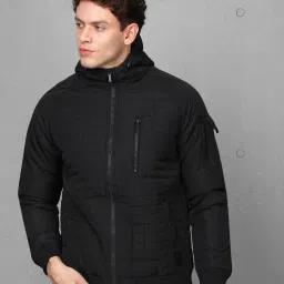 Full Sleeve Solid Men Quilted Jacket-image-79
