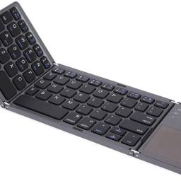 microware Foldable Bluetooth Pocket Size Portable Mini BT Wireless Keyboard with Touchpad Bluetooth Handheld Multi-device Keyboard Compatible with Desktop, Laptop, Mac-image-18