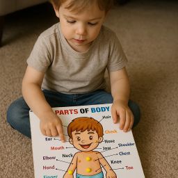 Body parts wooden puzzle for kids, Best learning toy ,also for gifting-image-42