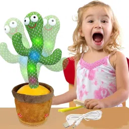 Cactus Plush Toy, Wriggle & Singing Recording Repeat What You Say Education toy-image-6