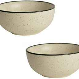 Ceramic Serving Bowl Ceramic Serving Bowl Set, White Color, Pack Of 2-image-4