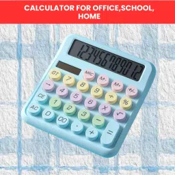 Desktop Calculator, 12-Digit Large LCD and Large Buttons for Office, Homes Q232 Basic Calculator-image-111