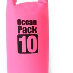 10 Liter Outdoor Ocean Pack Waterproof Dry Bag (Pink)-image-9