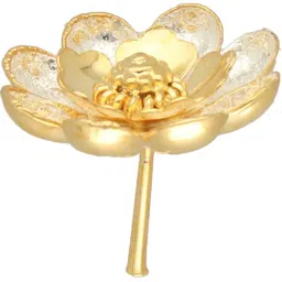 5 Grams Silver Lotus Flower Golden Decorative Showpiece-2.54 cm-image-78