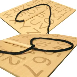 apd ABCD and Number 1-20 Writing Practice Wooden Boards With Dummy Pencil (combo) image 4