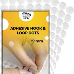 White 19mm Velcro Dot Stick-on Velcro-image-2