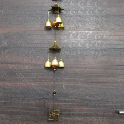 Wind Chimes for Home Balcony Garden Positive Energy, 2 Layered with 6 Bells Aluminium Windchime-image-59