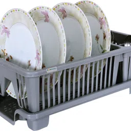 Dish Drainer Kitchen Rack (6 Pcs) Vegetable Rack/Kitchen Trolley Plastic-image-13