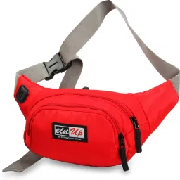 Worldstar fluffy red patch work brand logo waist bag Waist Bag-image-1