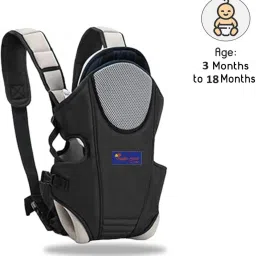Premium Ergonomic Carrier with strong Buckle & Strap, 3 in 1 (Black Cream) Baby Carrier-image-97