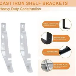 hinglaj 6 Inch Decorative Shelf Brackets 15.24cm*10.16 cm Shelf Bracket image 2