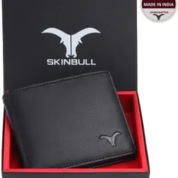 skinbull Men Casual, Formal Black Genuine Leather RFID Wallet-picture-0