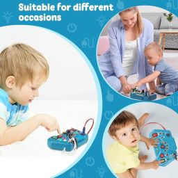 kidology Busy Board Switch Light Game – Sensory & Educational Travel-Friendly Toy image 5